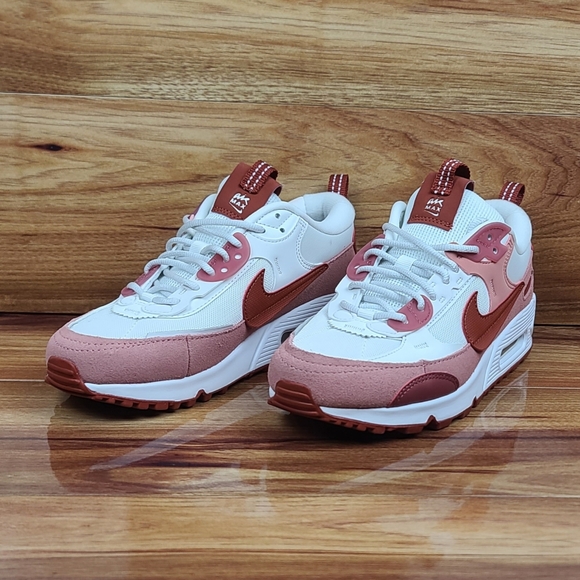Nike Air Max 90 Futura Red Stardust/Rugged Orange FQ8881-618 Women's Size 7.5 - Picture 2 of 8